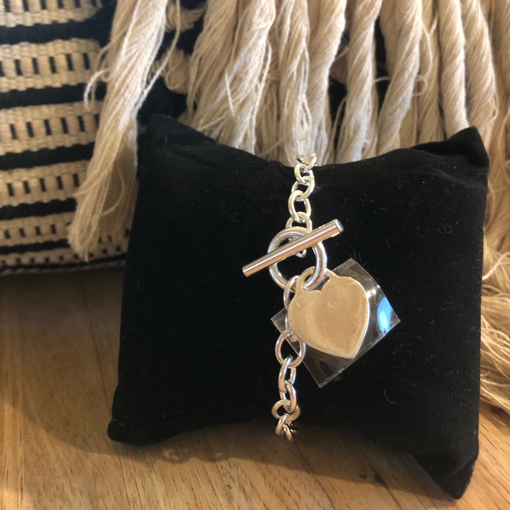 Women's Heart Charm Bracelet, Brand New